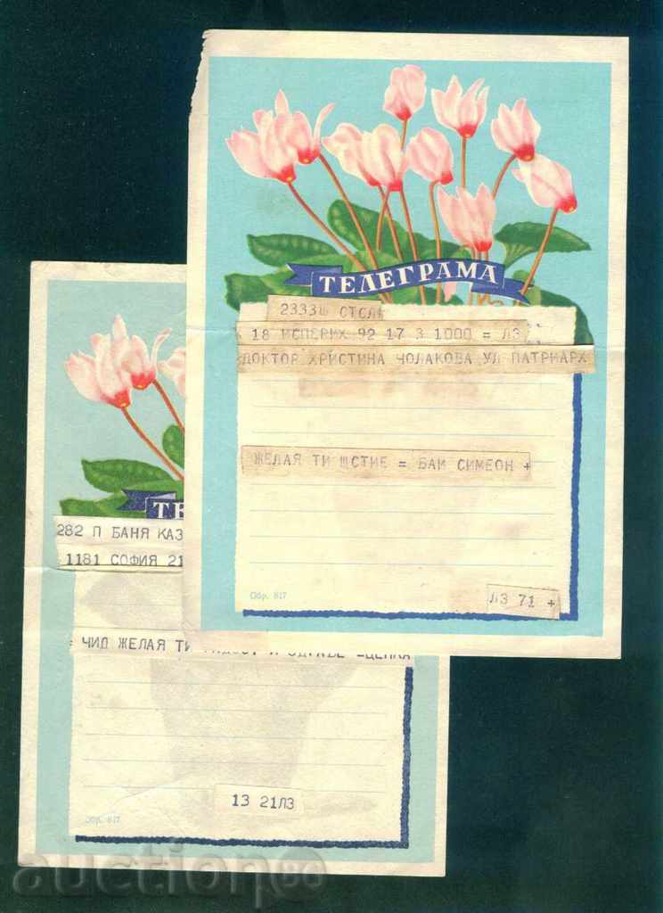 Illustrated Telegram - Fig. 817 - 14 x 20 cm / G 8E with price 5.00 BGN | € 2.56 Illustrated Telegram - Fig. 817 - 14 x 20 cm / G 8E with price 5.00 BGN | € 2.56