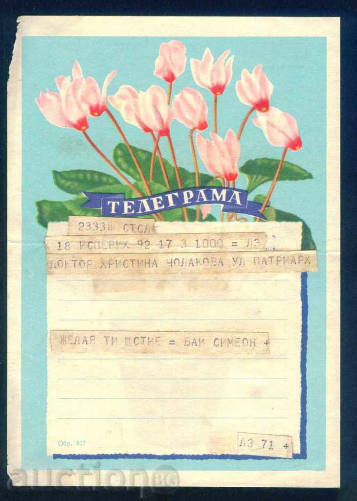 Auction Illustrated Telegram - Fig. 817 - 14 x 20 cm / G 8E Auction Illustrated Telegram - Fig. 817 - 14 x 20 cm / G 8E