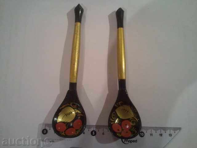 Auction Spoon painted Russia Auction Spoon painted Russia