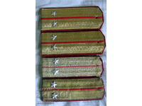 СЪРМЕНИ  ПАГОНИ  - младши офицер--  ЦАРСКИ - СОЦ ПЕТОЛЪЧКИ