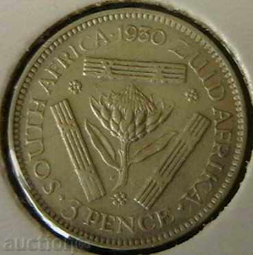 3 pence 1930, Africa de Sud