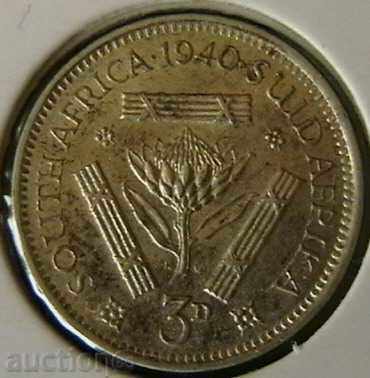 3 pence 1940, Africa de Sud