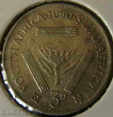 3 pence 1950, Africa de Sud
