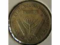 3 pence 1950, Africa de Sud