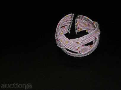 Delivery of Bohemian-style bracelet with sand-pink beads, new price Delivery of Bohemian-style bracelet with sand-pink beads, new price