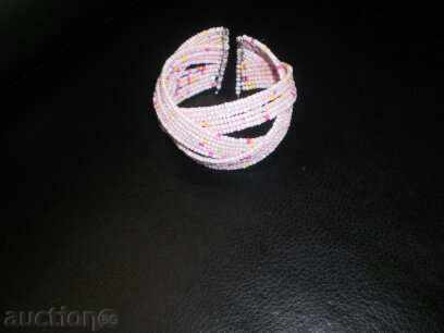 Bohemian-style bracelet with sand-pink beads, new price - 6 Bohemian-style bracelet with sand-pink beads, new price - 6