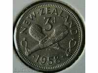 3 pence 1958 New Zealand
