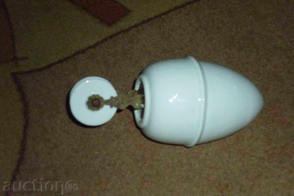 Auction Porcelain weight from an old antique chandelier chandelier Auction Porcelain weight from an old antique chandelier chandelier