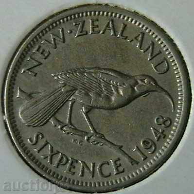 6 pence 1948 New Zealand