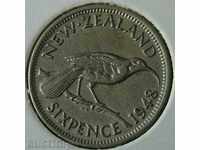 6 pence 1948 New Zealand