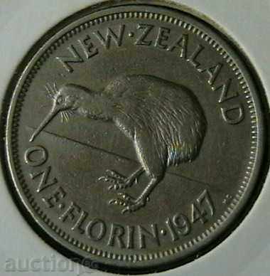1 florin 1947, New Zealand