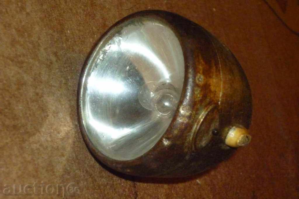 Старинен фар за велосипед, мотоциклет, мотопед - 7