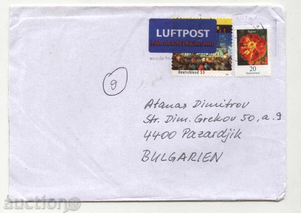 Patuval φάκελο με γραμματόσημα από τη Γερμανία