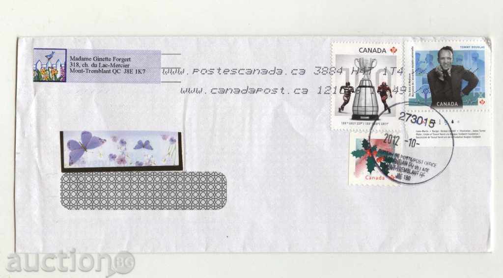 Patuval φάκελο με γραμματόσημα από τον Καναδά