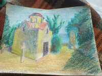 Picture - pastel / cardboard