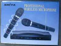 TWO WIRELESS WIRELESS RECYCLING MICROPHONES WR-306