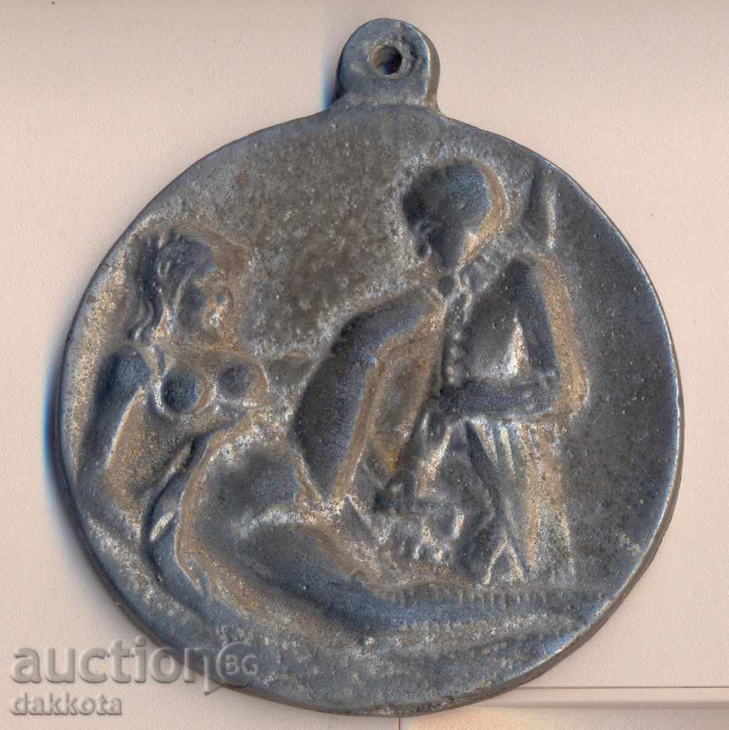 Gramadanski medalie erotică, 77 mm.