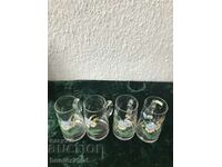 Халби 4бр.с флорални мотив,