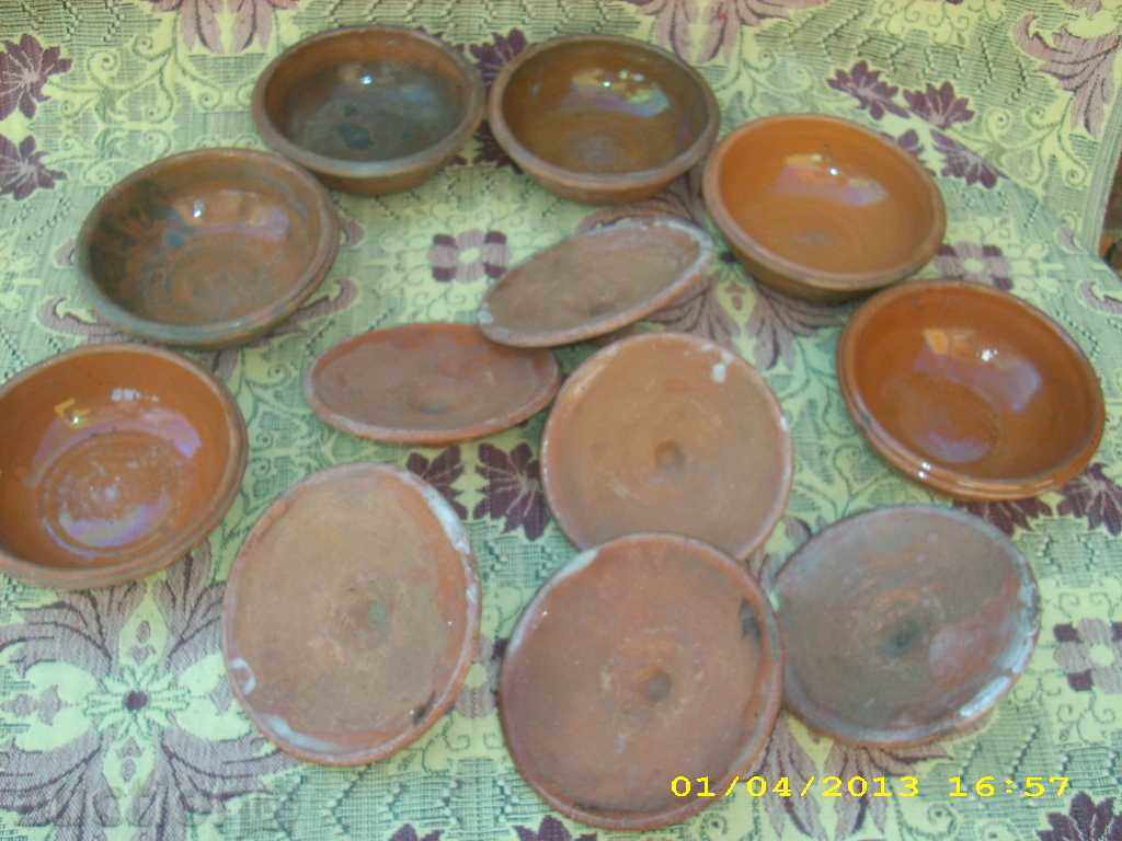 lot of 6 old pots - 6