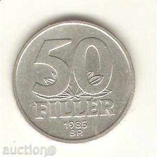 +Унгария  50  филера  1985 г.