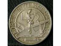 5 liras 1938 San Marino