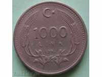 ΤΟΥΡΚΙΑ - 1000 λίρες το 1991.
