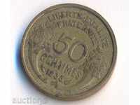 Франция 50 сантима 1938