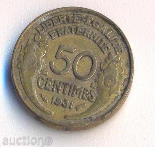 Франция 50 сантима 1931