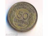 Франция 50 сантима 1931