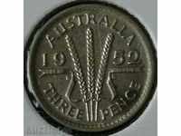 3 pence 1952, Australia