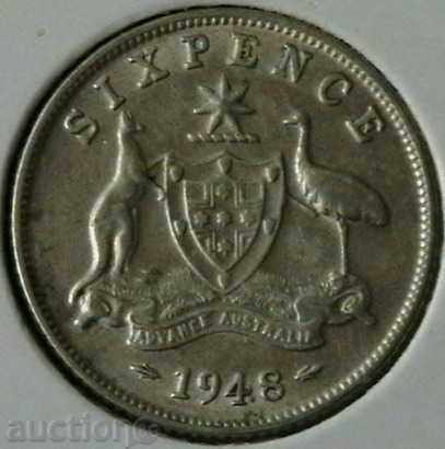 6 pence 1948, Australia