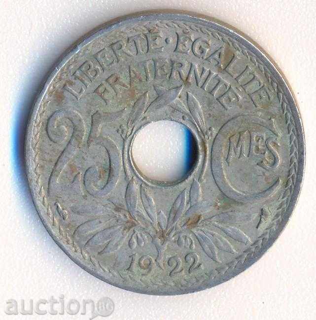 France 25 centime 1922