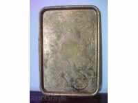 Old bronze tray