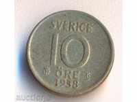 Suedia 10 öre 1958, argint
