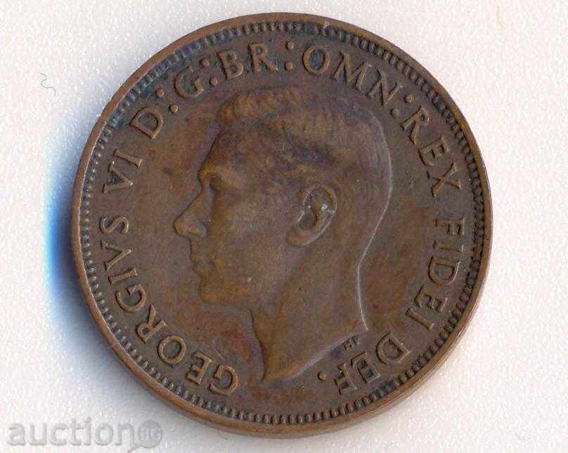 Великобритания 1/2 пени 1952  година с цена € 1.02 | 1.99 лв.