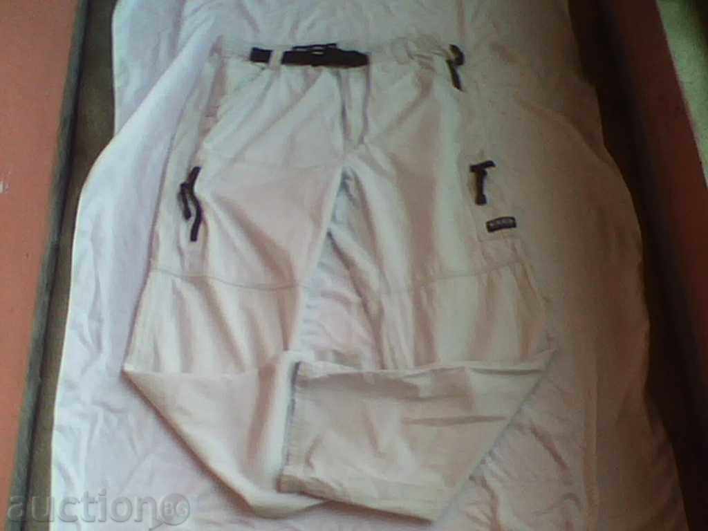 H2O bărbați pantaloni subțiri de culoare albă