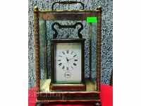 Каретен часовник репетир,будилник и гонг 2-1/2  1850г.