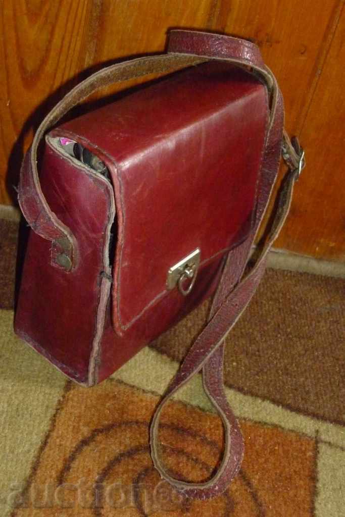 Leather holster, case for old binoculars - 6 Leather holster, case for old binoculars - 6