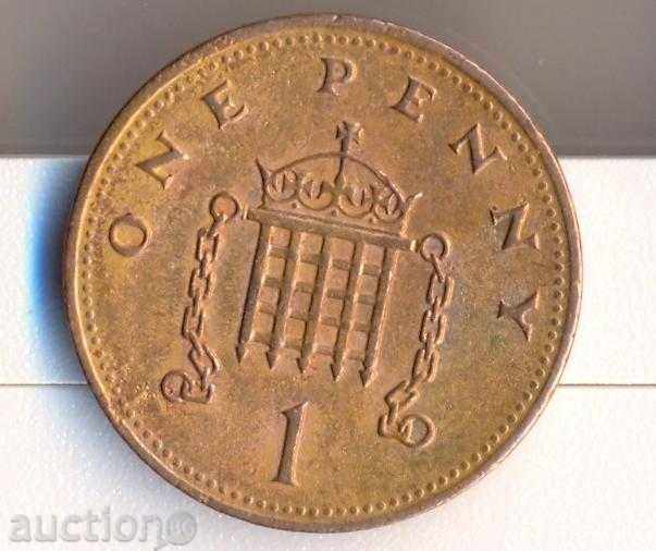 United Kingdom 1 penny 1989 year