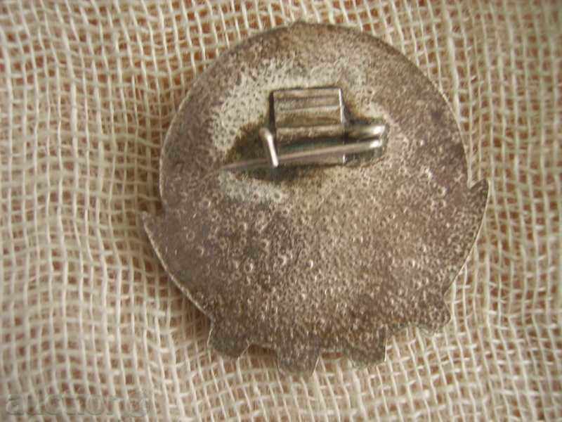 Delivery of I sell a badge with a document Delivery of I sell a badge with a document