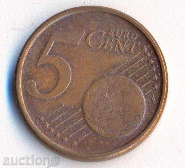 Spania 5 cenți 2000