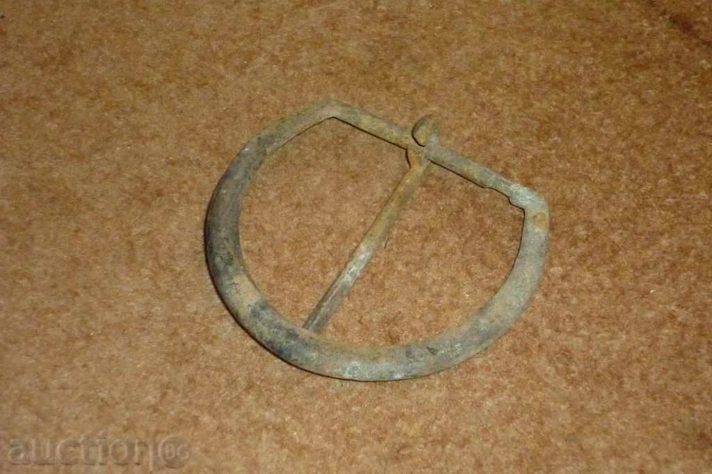 Delivery of Ancient bronze cord, buckle, belt