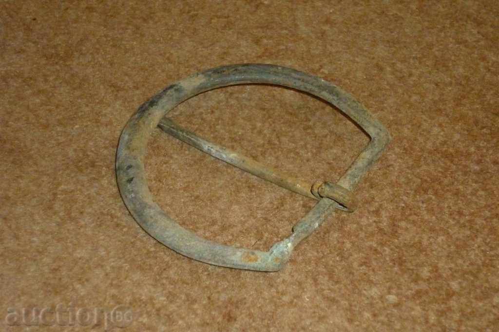 Ancient bronze cord, buckle, belt - 5