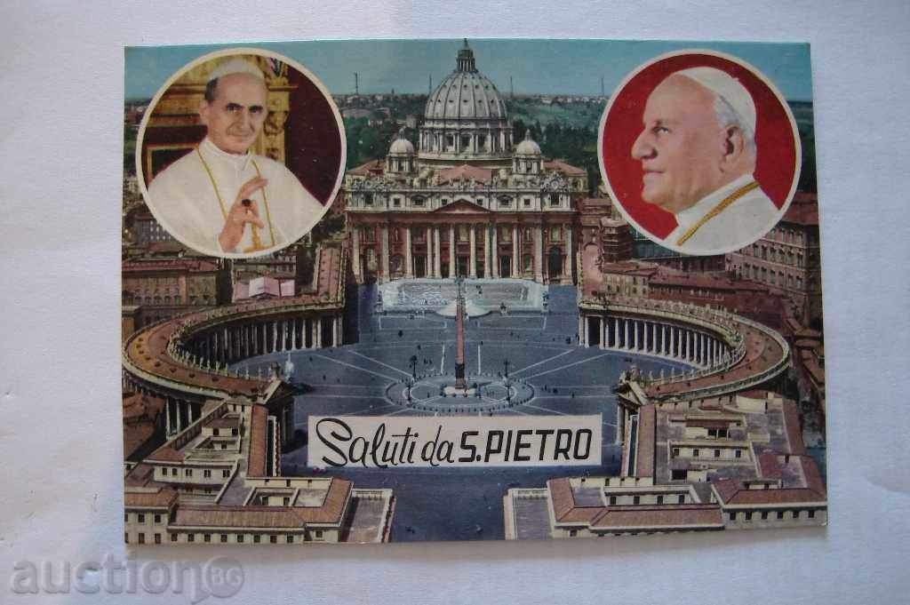 Delivery of Papal card Delivery of Papal card