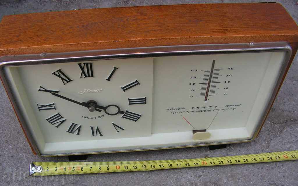 303. MAYAK THERMOMETER BAROMETER MECHANIC WORKS PERFECT with price 40.00 BGN | € 20.45