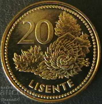 20 lisente 1998 Lesotho