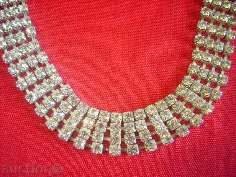 I sell a necklace with white stones with price 10.00 BGN | € 5.11 I sell a necklace with white stones with price 10.00 BGN | € 5.11