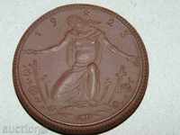„Meissen” -placă veche de porțelan, medalie -1923.