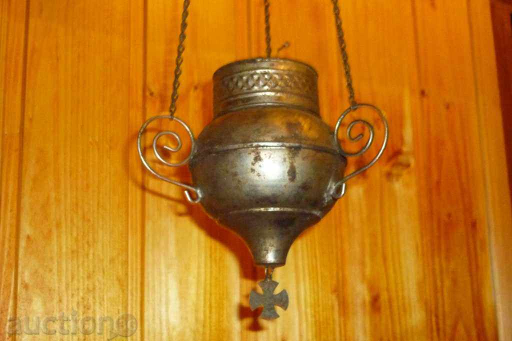 Auction Ancient candel, candelabru, lamp, cross, religion Auction Ancient candel, candelabru, lamp, cross, religion