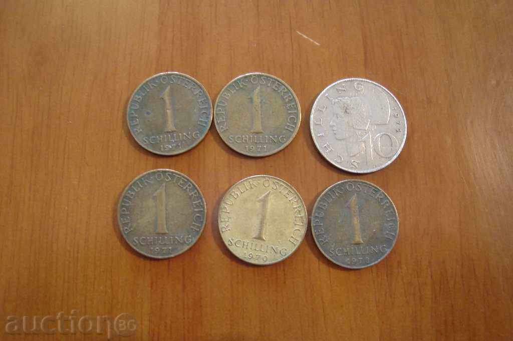 ЛОТ модерни монети 2 СЕТ schillling OSTERREICH